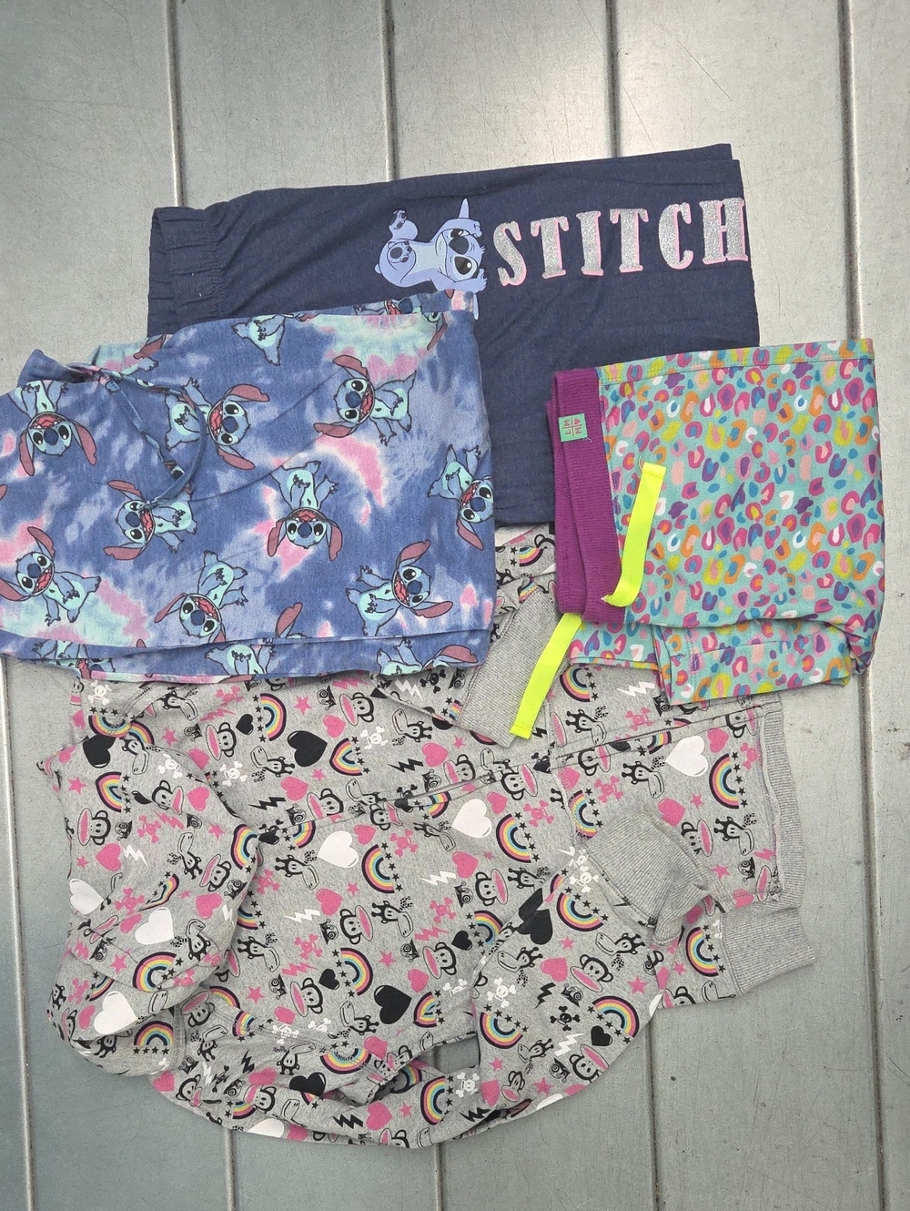 & Character Kids Pajama Set - Blue, Gray, Multicolor